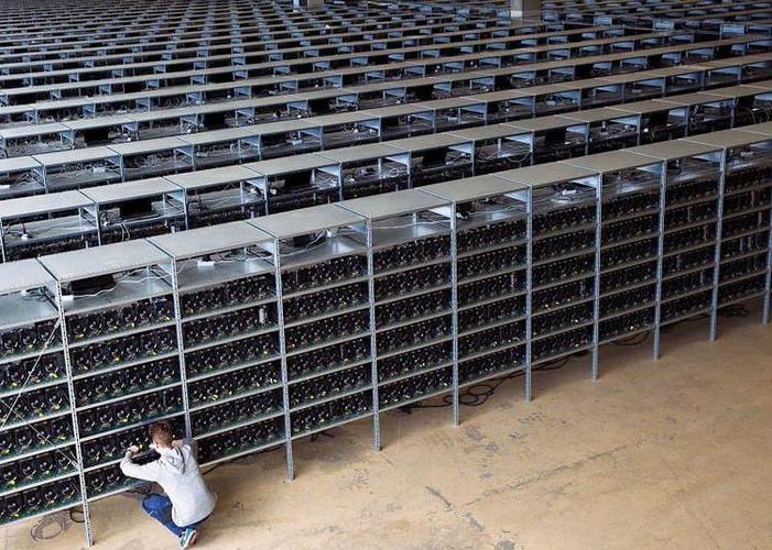 Inside a well-maintained mining farm
