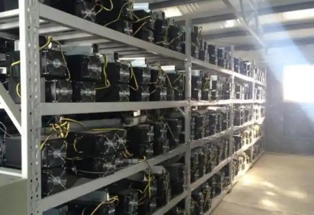 A modern mining farm showcasing numerous setups