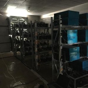A modern mining farm equipped with advanced mining machines.